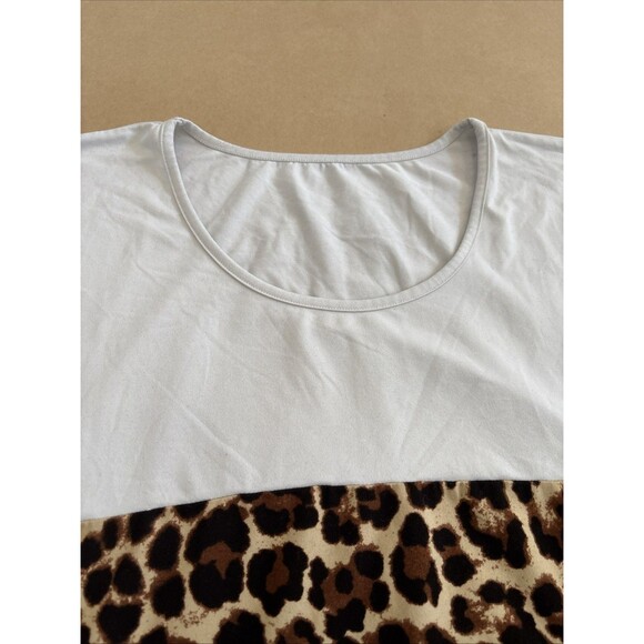 Shein 0XL Color Block T Shirt Animal Print - Picture 2 of 6
